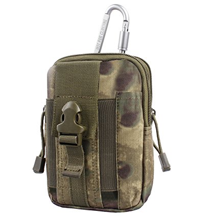 Compact Multi-Purpose Tactical MOLLE EDC Utility Gadget Pouch Tools Waist Bag Pack 600D/1000D