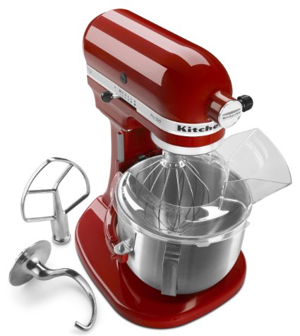 KitchenAid KSM500PSER Pro 500 Series 10-Speed 5-Quart Stand Mixer, Empire Red