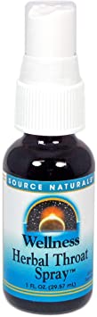 Source Naturals Wellness Herbal Throat Spray - for Immune System Support - 1 Fluid oz