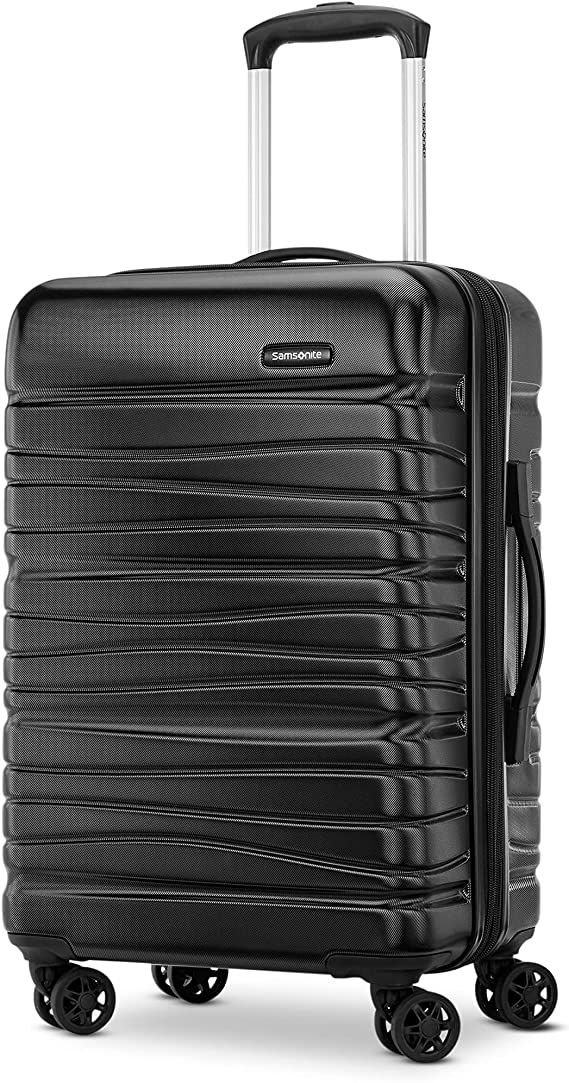 Samsonite Evolve SE Hardside Expandable Luggage with Double Spinner Wheels, Bass Black, Carry-on