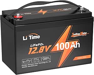 LiTime 12V 100Ah Lithium Battery, Up to 15000 Cycles LiFePO4 Battery, Perfect for RV, Marine/Trolling Motors, Home Energy Storage (100A BMS，Group 31)