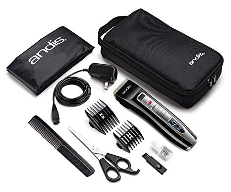 Andis Select Cut 5-Speed Adjustable Blade Cordless Clipper Kit, 10pc, Black