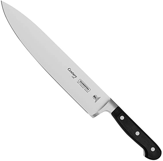 Tramontina Century Premium Stainless Steel Riveted 25cm / 10" Chefs Knife Made in Brazil Guarantee