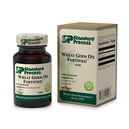 Standard Process - Wheat Germ Oil Fortified - Immune System and Inflammatory Response Support Supplement, Provides Antioxidant Activity, Gluten Free - 80 Perles