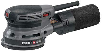 PORTER-CABLE 390K 5-Inch Low Profile Random Orbit Sander Kit with Hook & Loop Pad and Dust Collection