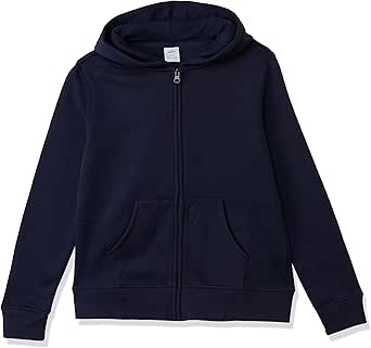 Amazon Essentials Girls and Toddlers' Fleece Zip-Up Hoodie Sweatshirt