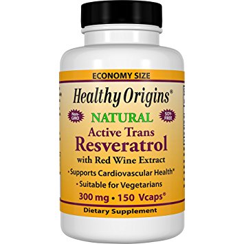 Healthy Origins Trans-Resveratrol, 300 Mg, 150 Count