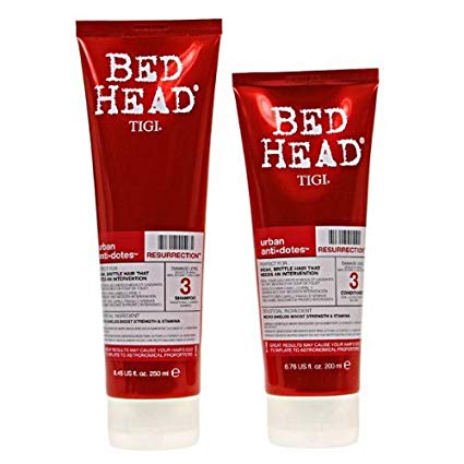 Tigi Bed Head Urban Anti Dotes Resurrection Shampoo 8.45 Oz. & Conditioner 6.76 Oz. Duo for Weak Brittle Hair