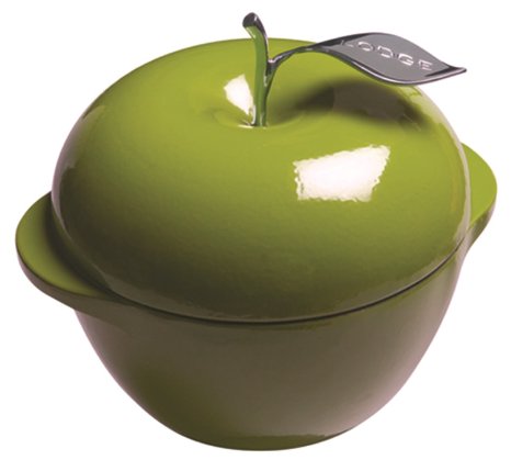 Lodge L Series E3AP50 Enameled Cast Iron Apple Pot Apple Green 3-Quart