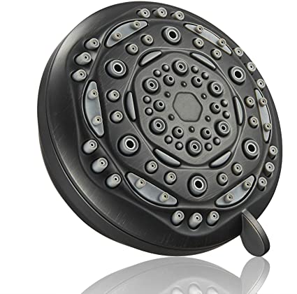 Couradric 7-Function Luxury Shower Head, High Pressure Adjustable Shower Head with Massage Mist and Water Saving Mode for Low Flow Showers- Oil-Rubbed Bronze