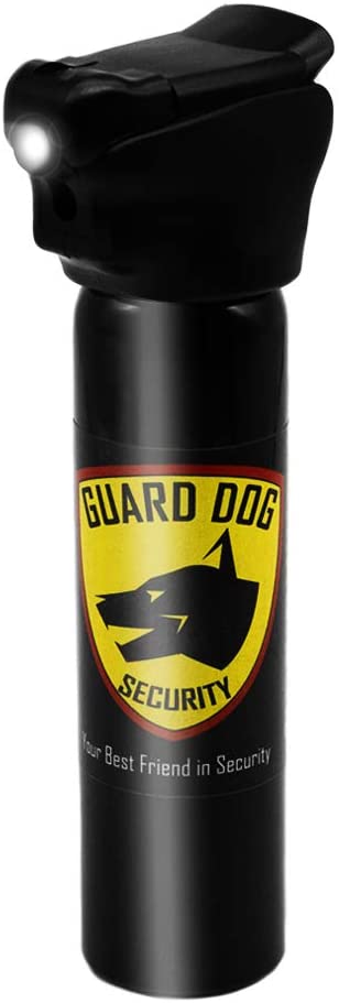 Guard Dog Security Self Defense Pepper Spray - Built-in LED Light – Safety Flip Top Pepper Spray 4 oz