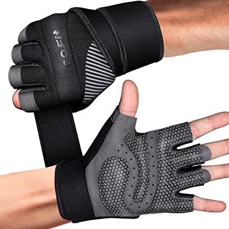COFIT Workout Gloves for Men and Women, Non-Slip Breathable Weight Lifting Exercise Gloves with Wrist Wrap Protection for Gym, Fitness, Training