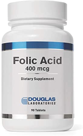 Douglas Laboratories - Folic Acid 400 mcg. - Water Soluble B Vitamin to Support Energy Production and Pregnancy - 90 Tablets