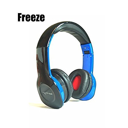 Freeze X-treme I-kool Freeze series Headphone with Bass Boost, Fully foldable for easy travel, Detached Aux cable included (Black)