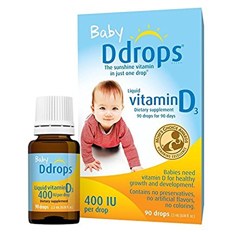 Ddrops Baby 400 IU 90 Drops, (Pack of 4)