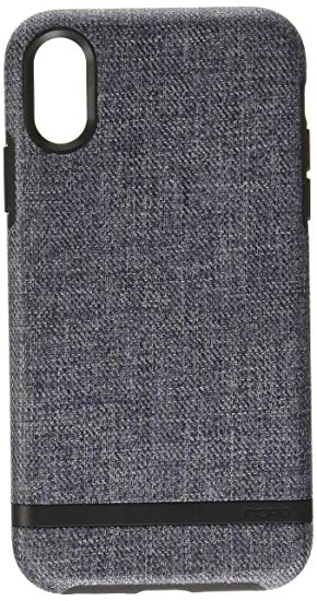 Incipio Carnaby Stylish Slim Protective Case for iPhone XR (6.1") with Soft Premium Fabric and Anti-Slip Grip - Blue