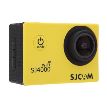 SJCAM Multi-function Wifi SJ4000 HD 1080P Waterproof Digital Video Recorder DVR Camcorder, 12 Mega pixel, 170° HD wide-angle, Multi Colors, with Waterproof Case Multiple Mounts, Real-time display on mobile phone or computer via Wifi Connection (Yellow)