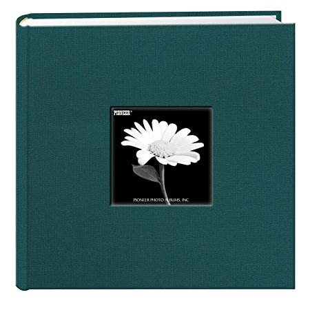 Fabric Frame Cover Photo Album 200 Pockets Hold 4x6 Photos, Majestic Teal
