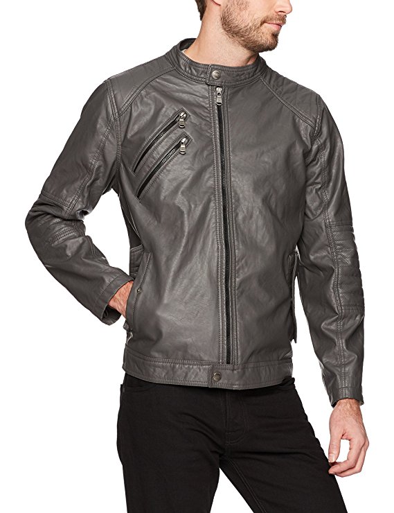 Urban Republic Men’s Faux Leather Moto Jacket