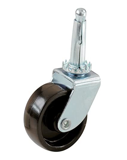 Shepherd Hardware 9557 1-1/4-Inch Plastic Stem Casters, 4-Pack