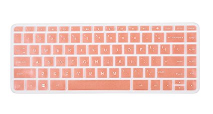 Rose Gold Keyboard Cover for HP 14-ab 14-ac 14-ad 14-an, Stream 14-ax Series,14-ab010 14-ab166us 14-ac159nr 14-al061nr 14-an010nr 14-an013nr 14-an080nr 14-ax010nr 14-ax020nr ax020wm ax050nr, Rose Gold