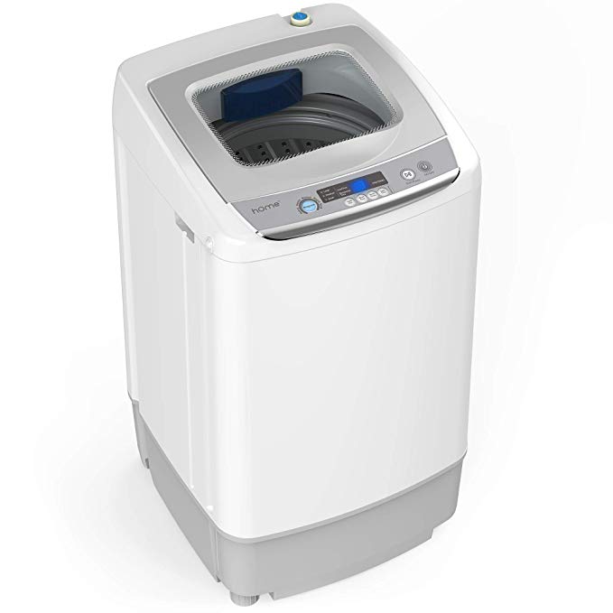 hOmeLabs 0.9 Cu. Ft. Portable Washing Machine - 9 Pound Capacity, Top Loading, 5 Wash Cycles, 3 Water Level Selections and LED Display - Perfect for Apartments, RVs and Small Space Living