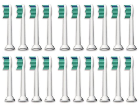 Littlebird4 Generic Replacement Brush Heads HX6013 HX6014 ProResults Compatible with Philips Sonicare Electric Toothbrush 20