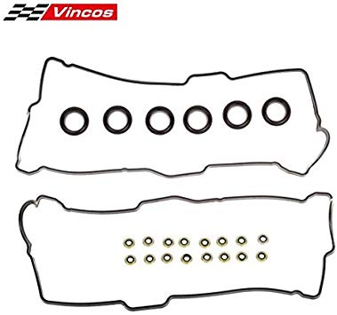 Cylinder Valve Cover Gasket KIT with 6 pcs Spark Plug Tube Seals & 16pcs Grommets Replacement For TOYOTA 4RUNNER 3.4L 3378CC V6 96-02 VC203 VS50422R