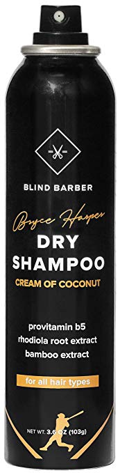 Blind Barber Bryce Harper Dry Shampoo - Hair Refreshment Spray for Men, Neutralize Product Buildup & Oil for All Hair Types, Great for Oily Hair (3.6oz / 175ml)