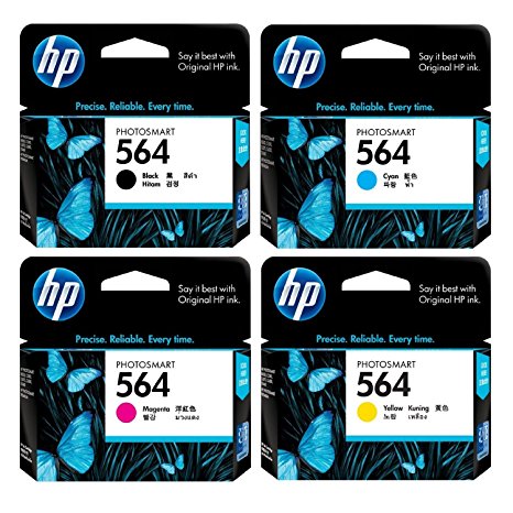HP 564 Ink Cartridges (Black, Cyan, Magenta, Yellow)