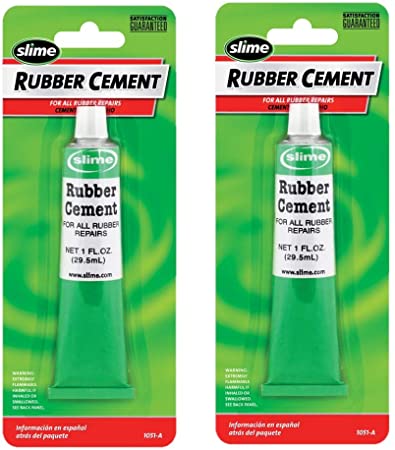 Slime 1051-A Rubber Cement - 1 oz.2 Pack