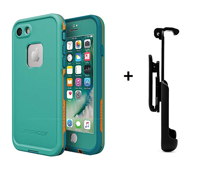 LifeProof FRÄ’ Series Waterproof Case for iPhone 8 & 7 (ONLY) not Plus - Retail Packaging - (Sunset Bay   Belt Clip)