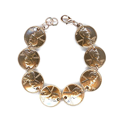 60th Birthday Gift for Her 1956 Penny Coin Bracelet Jewelry 1956 Gift Women