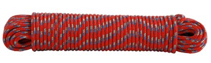 Koch 5170625 Diamond Braid Polypropylene Rope 316 by 100 Feet Assorted Colors
