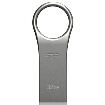 Silicon Power 32GB Firma ZN F80 USB 2.0 Flash Drive, Gray Aluminium (SP032GBUF2F80V1S)