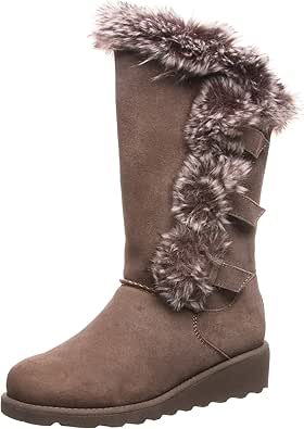 BEARPAW Women's Genevieve Multiple Colors | Women's Boot Classic Suede | Women's Slip On Boot | Comfortable Winter Boot