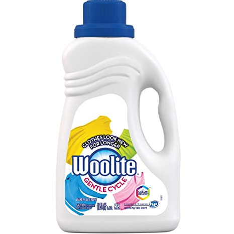 Woolite GENTLE CYCLE Liquid Laundry Detergent, With Color Renew, HE & Regular Washers 50 oz (Pack of 2)