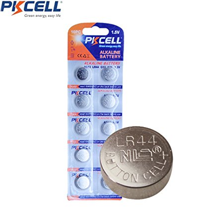 PKCELL AG13 LR44 SR44 SR44W 157 357 Button Cell Watch Batteries 10PCS