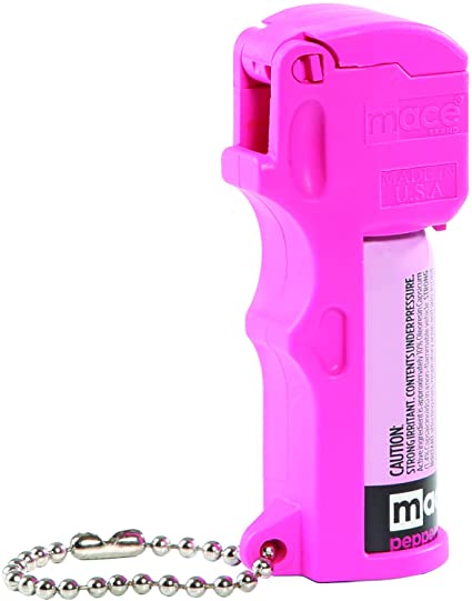 Mace Brand Pepper Spray- Police Strength OC Pepper Formula, UV Detection Dye, for Women