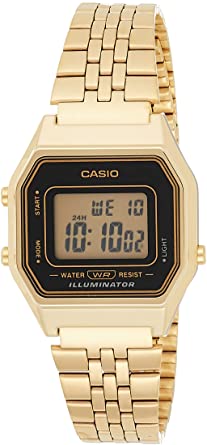 Casio Women's Illuminator LA680WGA-1 Gold Metal Quartz Watch