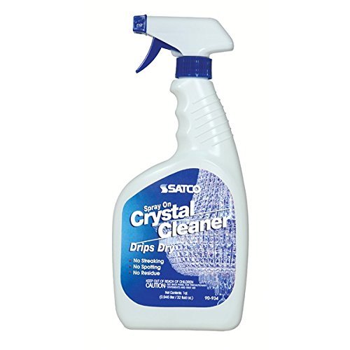 (Case of 4) Satco 90-934 Crystal Chandelier Cleaner - Spray On 32 Ounces