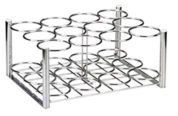 Drive Medical Deluxe Oxygen Cylinder Rack, Chrome, 12 D/E