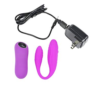 Shootmy Waterproof C-Shape Vibrator for Female Masturbation Foreplay with 30-Frequencies, Silent, Wireless Remote, Sex Toy