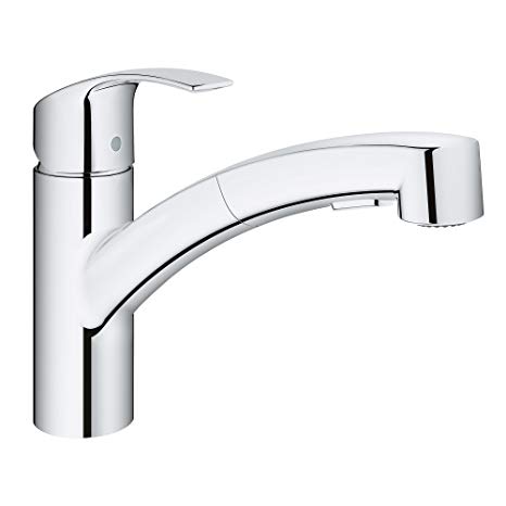 GROHE 30306000 Eurosmart Single-Handle Kitchen Faucet, StarLight Chrome