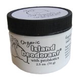 Organic Island Deodorant 2 Pack Probiotic Deodorant Cream Natural Aluminum-free Unscented Mix in Your Own Essential Oils 2 Jars