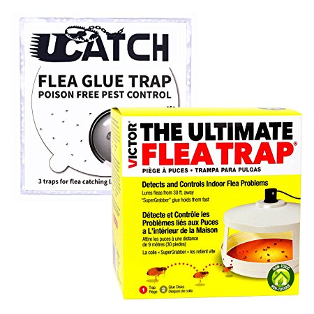 Victor M230A Ultimate Flea Trap and Bonus 3 Pack Refill made by UCatch