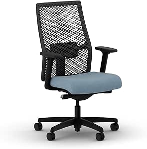 HON Ignition 2.0 Office Chair, ReActiv Back, Carolina Blue ReActiv Back