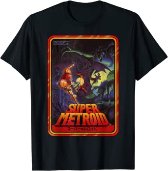 Nintendo Super Metroid Kanji Poster Style Graphic T-Shirt T-Shirt