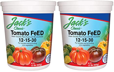 JR Peters 51324 Jack's Classic 12-15-30 Tomato Feed, 1.5 lb. (Тwo Рack)