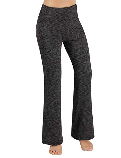 ODODOS Power Flex Boot-Cut Yoga Pants Tummy Control Workout Non See-Through Bootleg Yoga Pants